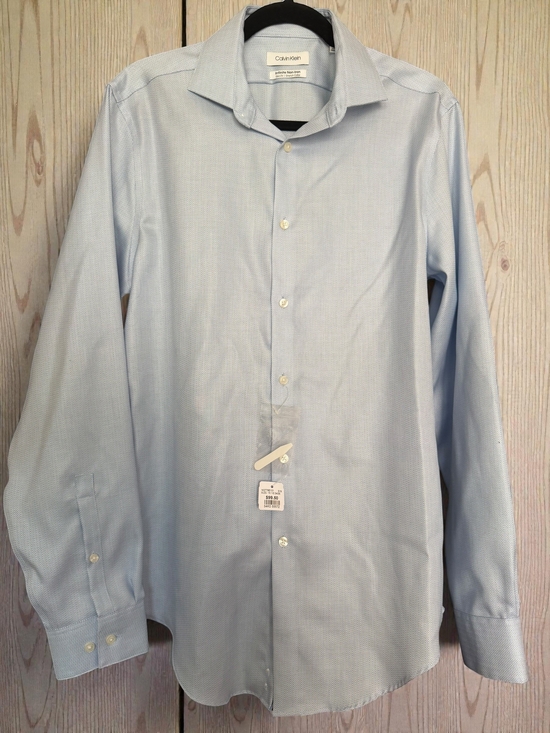 Calvin Klein Other - NWT Calvin Klein Infinite Non-Iron Slim Fit Dress Shirt Blue 15.5 34/35 Medium